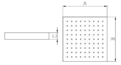 Spannpalette aus Aluminium 