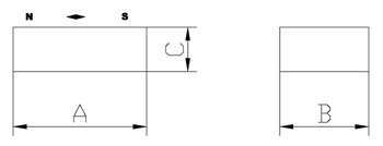 aimant alnico rectangulaire